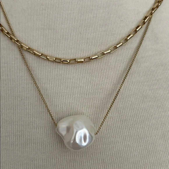 Freshwater Pearl Double Necklace - Picture 2 of 3